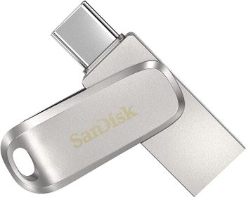 SanDisk Ultra 256GB Dual Drive Luxe Type-C 150MB/s USB 3.1 Gen 1 - Silver