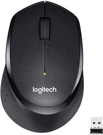 Logitech M220 Wireless Mouse, Silent Buttons, 2.4 GHz with USB Mini Receiver, 1000 DPI Optical Tracking, 18-Month Battery Life, Ambidextrous PC / Mac / Laptop - Charcoal Grey