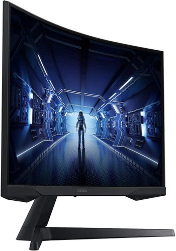 Samsung 27-Inch G5 Odyssey Gaming Monitor with 1000R Curved Screen,QHD,144Hz,1ms,FreeSync Premium, Black.