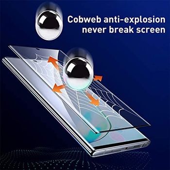 Baseus 0.15mm full-screen curved anti-explosion soft screen protector For Note10 Black