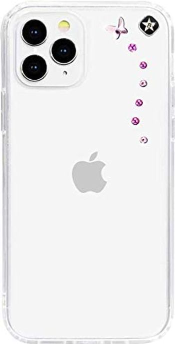 Bling My Thing - Small Papillon Clear for iPhone 12 Pro Max - Rose Sparkles (Swarovski® crystals) Clear