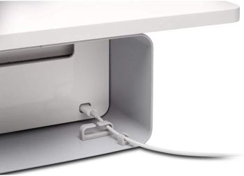 Kensington FreshView Desk Air Purifier Monitor/iMac Stand - Suitable for Home Office, USB powered, Supports Laptops, Notebooks, Monitors up to 27 inch (K55460EU) White