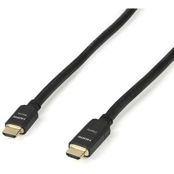 ستارتيك. كابل HDMI عالي السرعة بطول 65 قدم (20 متر) من ذكر الى نشط 28AWG CL2 للتركيب في الحائط UHD 4K × 2K (HDMM20MA) اسود