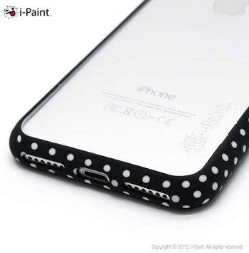 I-Paint Iphone 7 Pois Ghost Mobile Cover - Black/White/One Size