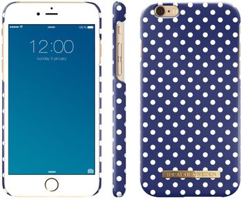 Ideal Of Sweden Spring Fashion Back Case For Apple Iphone 8/7/6/6S Plus - Blue Polka Dots/Multicolor/One size