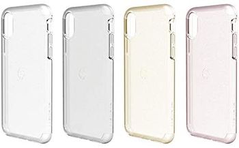 StealthShield [Slim Case] Scratch Resistant Full Protection [Shock Proof] Wireless Chargers Compatible [No Need to remove the case] - iPhone X/Xs 5.8 inch - Semi-Translucent Crystal - TPU dual layer - One Size