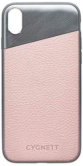 Cygnett Element Premium Genuine Slim Stylish Soft Leather With Aluminum Case, Full Protective Back Cover, With Anti Shock Core For Apple iPhone Xs (2018) / Apple iPhone X (2017) 5.8 inch - Pink Sand/Multi color/One Size