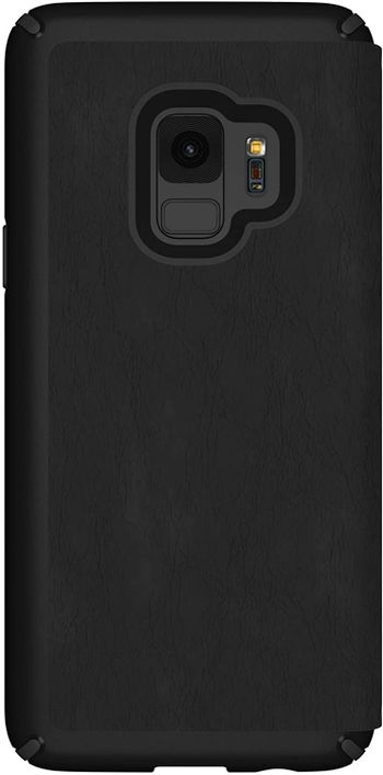 SPECK Presidio Folio Leather Cover f. Samsung Galaxy S9, Black