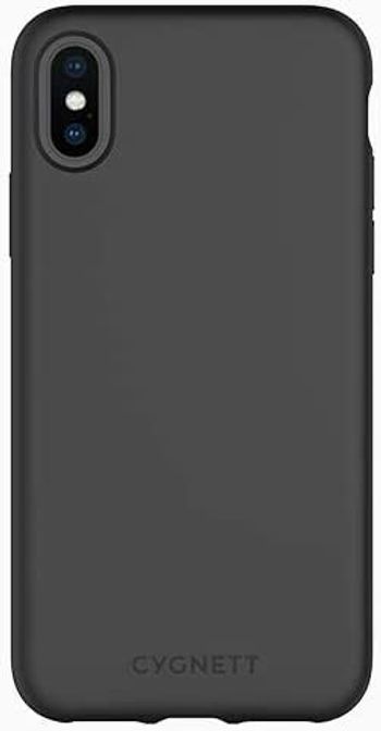 Cygnett Skin Slimline Case with Soft Touch, Flexible Shell, Slim & Lightweight, Works with Wireless Chargers, Raised Camera Bezel, Scratch Resistant, Edge to Edge Shockproof - For iPhone X/XS - Black - One Size