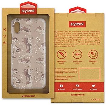 Stylizedd iPhone XS/iPhone X Snap Classic Matte Case Cover Matte Finish - Desert Storm Camo/Beige