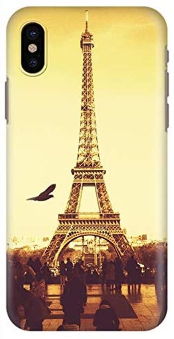 Stylizedd Iphone Xs/Iphone X Snap Classic Matte Case Cover Matte Finish - Paris - Eiffel Tower - Multi Color - One size.