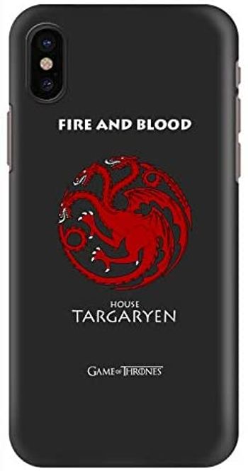 حافظة Stylizedd لهاتف ايفون XS/ايفون X ذو لمسة نهائية مطفأة اللمعة - GOT House Targaryen