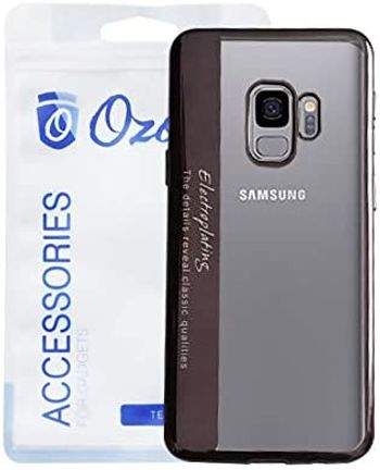 Ozone Galaxy S9 Mobile cover Electroplating Designer TPU Series Back case - Black - One size.