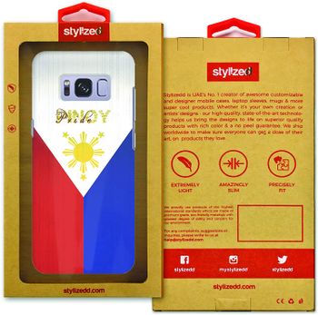 جراب Stylizedd لهاتف Samsung Galaxy S8 Plus رفيع بتصميم غير لامع - Pinoy Pride - متعدد الألوان