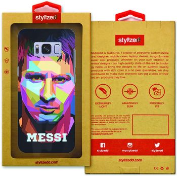 Stylizedd Samsung Galaxy S8 Slim Snap Case Cover Matte Finish - Poly Messi - Multi Color