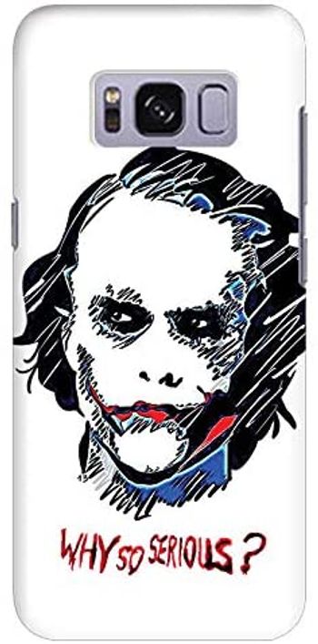 Stylizedd Samsung Galaxy S8 Slim Snap Case Cover Matte Finish - Why So Serious - Multi Color - One size.