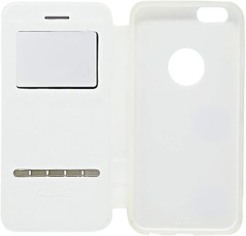 MyCandy S View Flip Case for Apple Iphone 6 & Apple Iphone 6s - White