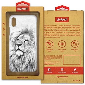 Stylizedd iPhone XS/iPhone X Snap Classic Matte Case Cover Matte Finish - Wise Lion/White