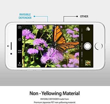 Rearth Invisible Defender Perfect Touch (HD) Screen Protector Film (4-Pack) for Apple iPhone 6 Plus | Clear | One size.