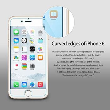 Rearth Invisible Defender Perfect Touch (HD) Screen Protector Film (4-Pack) for Apple iPhone 6 Plus | Clear | One size.