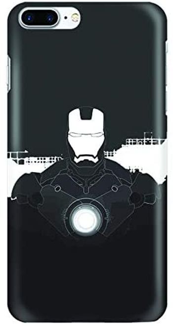 Stylizedd Apple Iphone 8 Plus Slim Snap Case Cover Matte Finish - Iron Man Beam - Black and White- One size