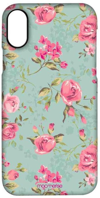 Macmerise Teal Pink Flowers Pro Case For Iphone X - Multi Color