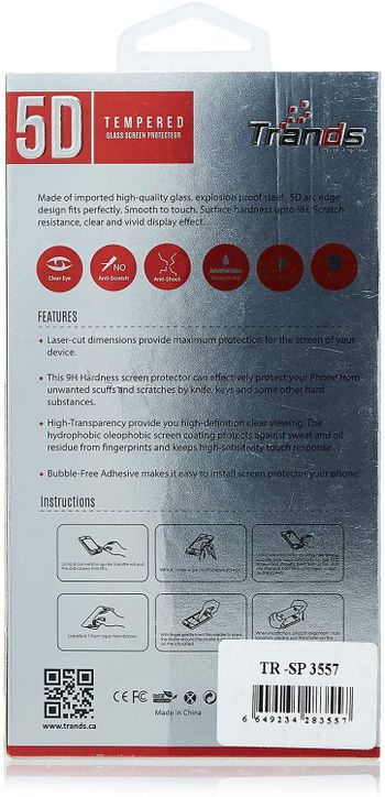 TRANDS TEMP GLASS SCR/PROTECTR FOR IP8+/Clear/One Size