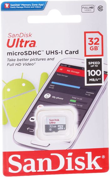 SanDisk 256GB Ultra® microSDXC 120MB/s A1 Class 10 UHS-I/Multicolor