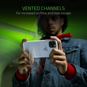 جراب Razer Arctech Pro THS Edition لهاتف iPhone 11 Pro: جهاز التبريد الحراري والأداء التهوية - متوافق مع الشحن اللاسلكي - معتمد من اختبار السقوط حتى 10 قدم - كوارتز وردي