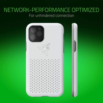 جراب Razer Arctech Pro THS Edition لهاتف iPhone 11 Pro: جهاز التبريد الحراري والأداء التهوية - متوافق مع الشحن اللاسلكي - معتمد من اختبار السقوط حتى 10 قدم - كوارتز وردي