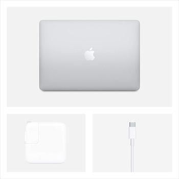 Apple Macbook Air 2020 Model, (13-Inch, Intel Core i3, 1.1Ghz, 8GB, 256GB, MWTL2), Eng-KB - Silver