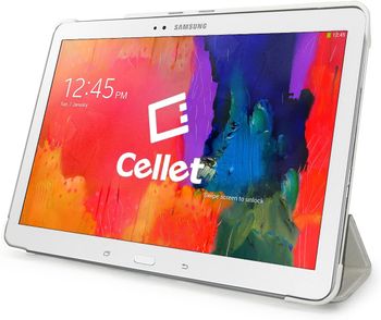 Cellet Slim Shell Folio Cover Case for Samsung Galaxy Tab Pro, 10.1 CCSAMTAB10WT/White/10.1