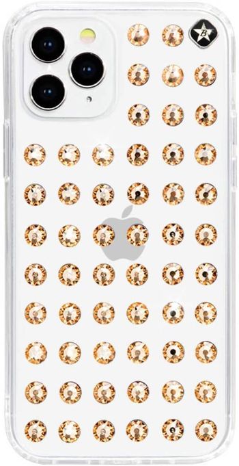 Bling My Thing - Extravaganza Clear for iPhone 12/12 Pro - Pure Gold (Swarovski® crystals)