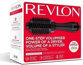 REVLON RVDR 5222, One-Step Hair Dryer And Volumizer Hot Air Brush, Black/1/One Size/Black