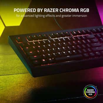 Razer Cynosa V2 - Membrane gaming keyboard with Razer Chroma RGB, Individually Backlit Gaming Keys, Fully Programmable/One Size/Black