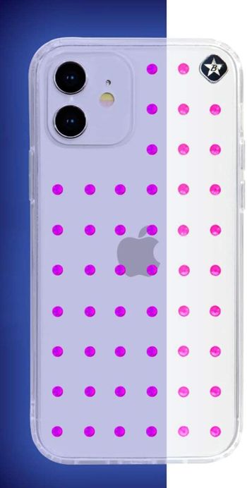 Bling My Thing - Extravaganza Pure Clear for iPhone 12 mini - Neon Orange (Swarovski crystals Glow in the Dark)/iPhone 12 mini