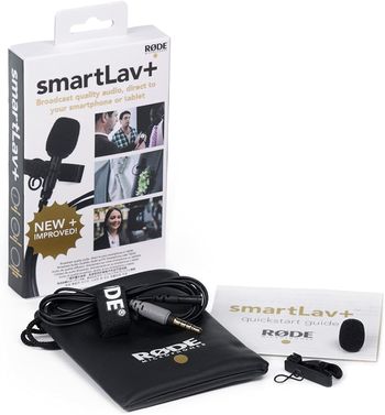 Rode Smartlav+ Lavalier Microphone for Smartphone/Microphone/Black