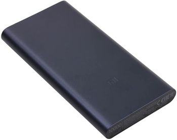 Xiaomi Mi 10000 mAh Powerbank 3 Type C [Quick Charge 18W QC3.0 USB-C Dual Output, Fast Charging] - Charge Smartphones, Tablets, Headphones, Smart Watches & Action Cam Black