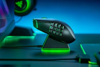 Razer Naga Pro Wireless Gaming Mouse with Interchangeable Side Plate, 20K DPI Optical Sensor Fastest Gaming Mouse Switch - Chroma RGB - RZ01-03420100-R3G1