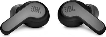 JBL Wave200 True Wireless Earbud Headphones, Deep Powerful Bass, 20H Battery, Dual Connect, Hand-Free Call, Voice Assistant, Comfortable Fit, IPX2 Sweatproof, Pocket Friendly - Black, JBLW200TWSBLK - One Size