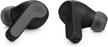 JBL Wave200 True Wireless Earbud Headphones, Deep Powerful Bass, 20H Battery, Dual Connect, Hand-Free Call, Voice Assistant, Comfortable Fit, IPX2 Sweatproof, Pocket Friendly - Black, JBLW200TWSBLK - One Size