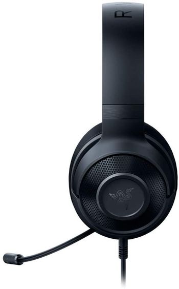 Razer Kraken X Lite: Ultralight Gaming Headset, 7.1 Surround Sound, Lightweight Frame, Bendable Cardioid Microphone, For PC, Xbox, PS4 & Nintendo Switch, Classic Black, RZAUKR08RT /Black/One Size