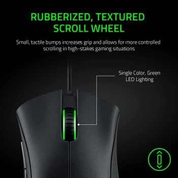 Razer Deathadder Essential True 6400 DPI Optical Sensor, Ergonomic form factor, High Durability, 5 hyper response buttons, 10 million clicks Black, RZ01 03850100 R3M1 /One Size