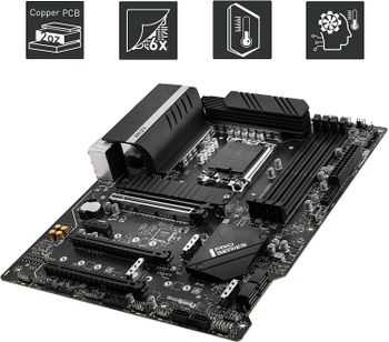 MSI PRO Z690-A WiFi DDR4 ProSeries Motherboard ATX الجيل الثاني عشر Intel Core LGA 1700 Socket DDR4 PCIe 4 CFX M.2 فتحات واي فاي 6E، أسود