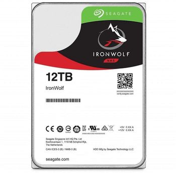 Seagate IRONWOLF 12TB 7200rpm 256MB Silver/One Size