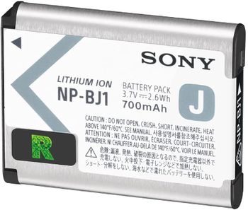 Sony NP-BJ1 J-Type Rechargeable Battery Pack - Silver/31.4 x 6 x 39.5mm