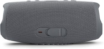 JBL Charge 5 Portable Speaker, Built-In Powerbank, Powerful JBL Pro Sound, Dual Bass Radiators, 20H of Battery, IP67 Waterproof and Dustproof, Wireless Streaming, Dual Connect - Gray, JBLCHARGE5GRY