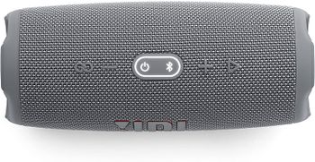 JBL Charge 5 Portable Speaker, Built-In Powerbank, Powerful JBL Pro Sound, Dual Bass Radiators, 20H of Battery, IP67 Waterproof and Dustproof, Wireless Streaming, Dual Connect - Gray, JBLCHARGE5GRY