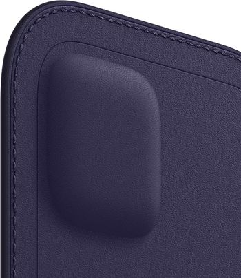 Apple Leather Sleeve with MagSafe (for iPhone 12 mini) - Baltic Blue