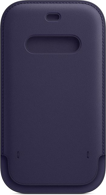 Apple Leather Sleeve with MagSafe (for iPhone 12 mini) - Deep Violet